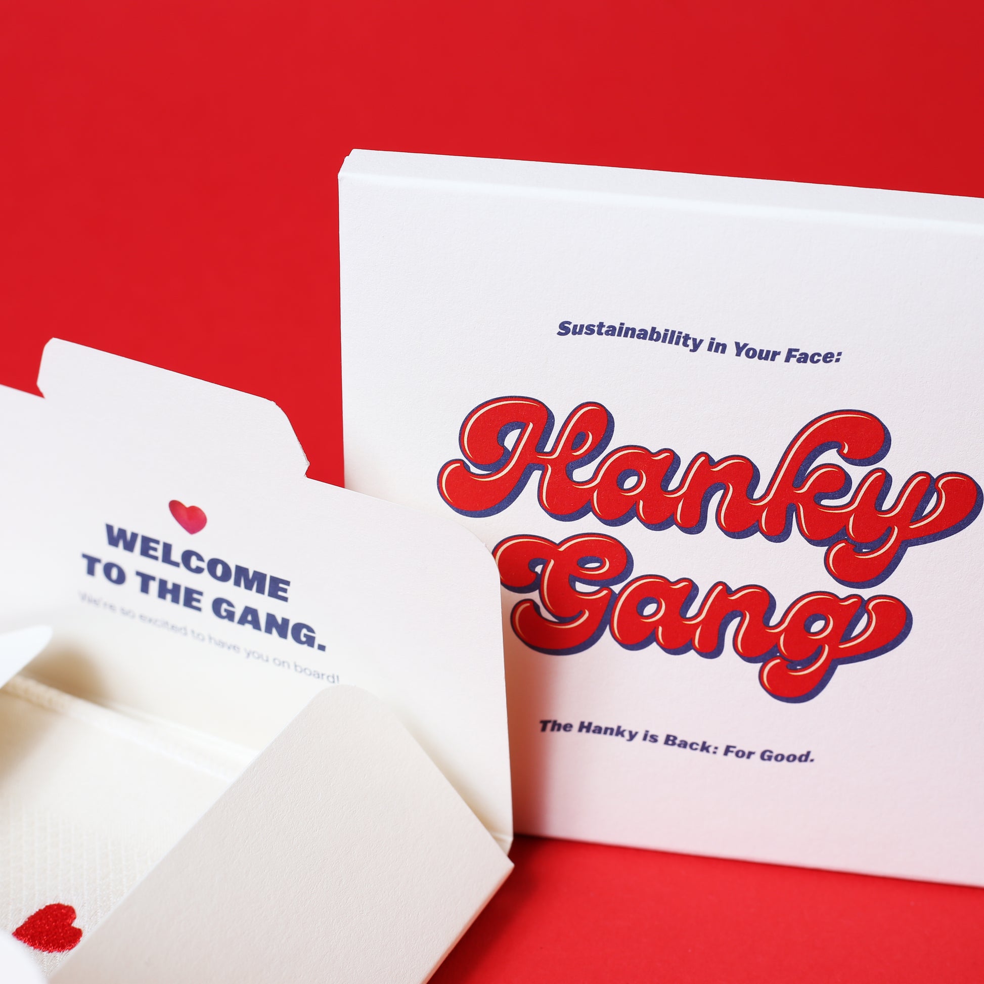 handkerchief organic cotton soft sustainable tree embroidery hanky gang creative gift