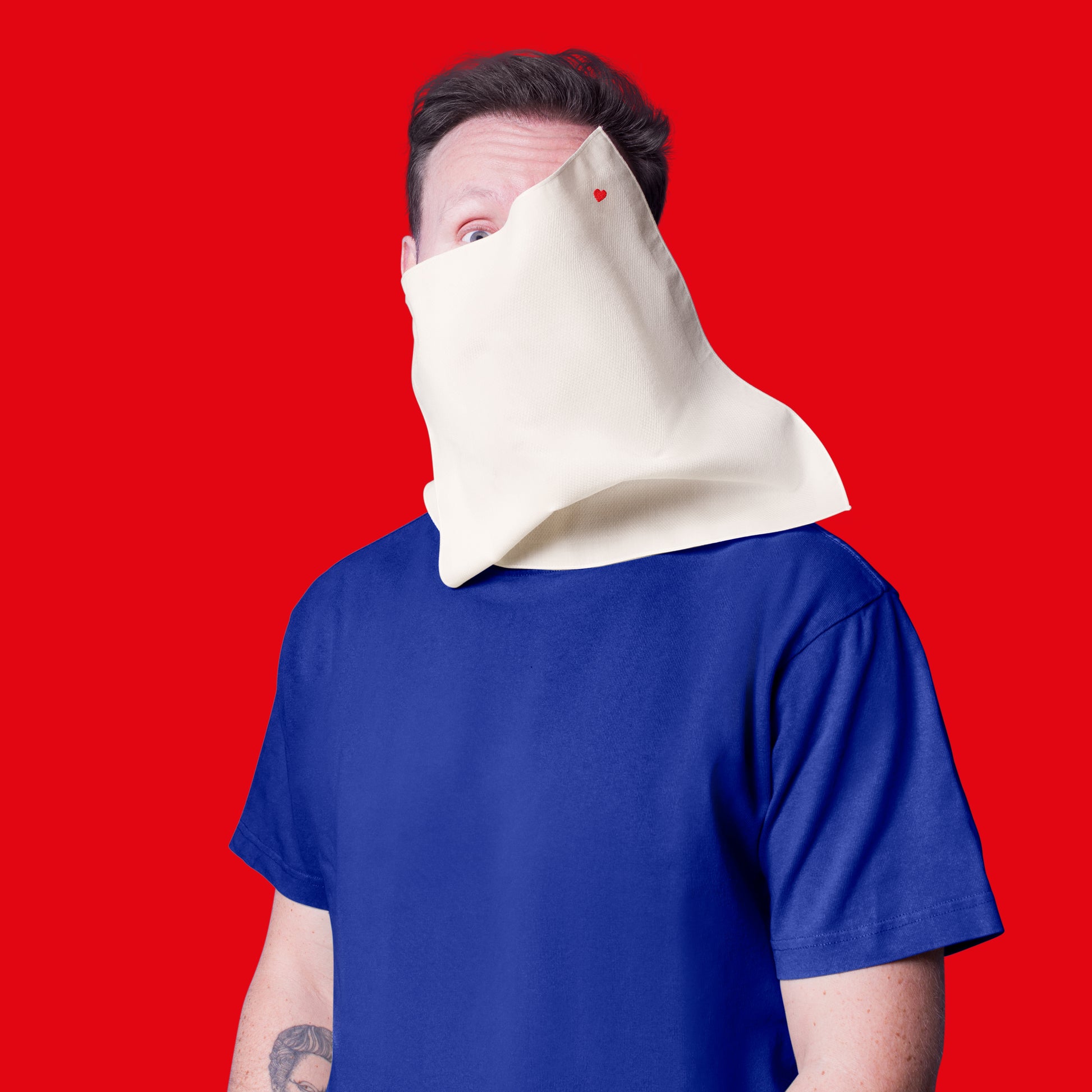 handkerchief organic cotton soft sustainable heart embroidery hanky gang