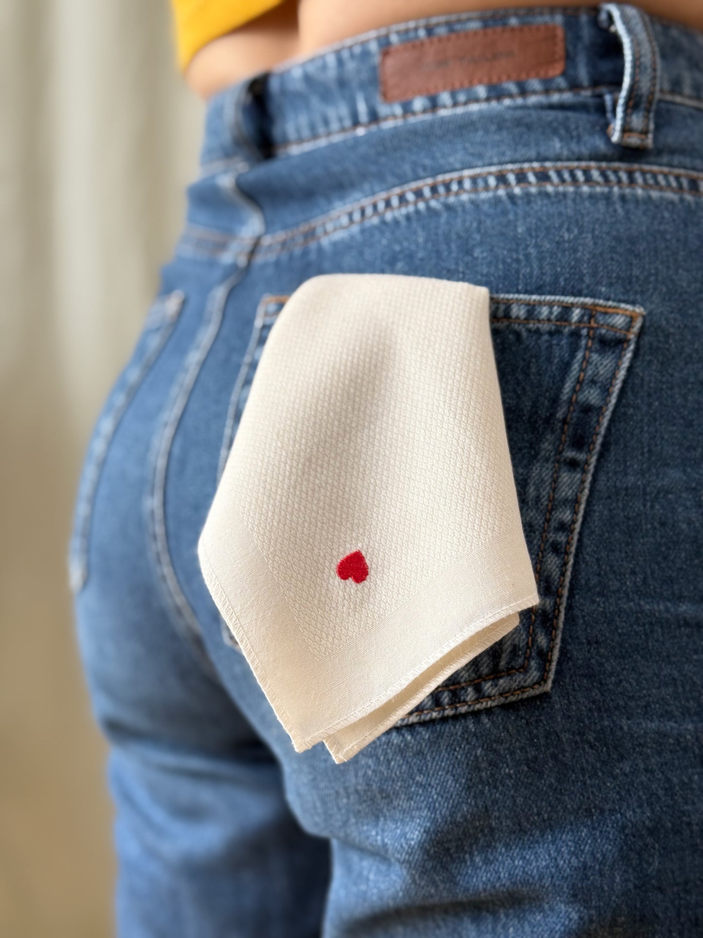 handkerchief organic cotton soft sustainable tree embroidery hanky gang