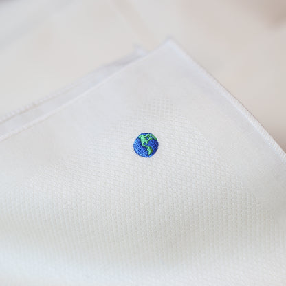 handkerchief organic cotton soft sustainable earth embroidery hanky gang