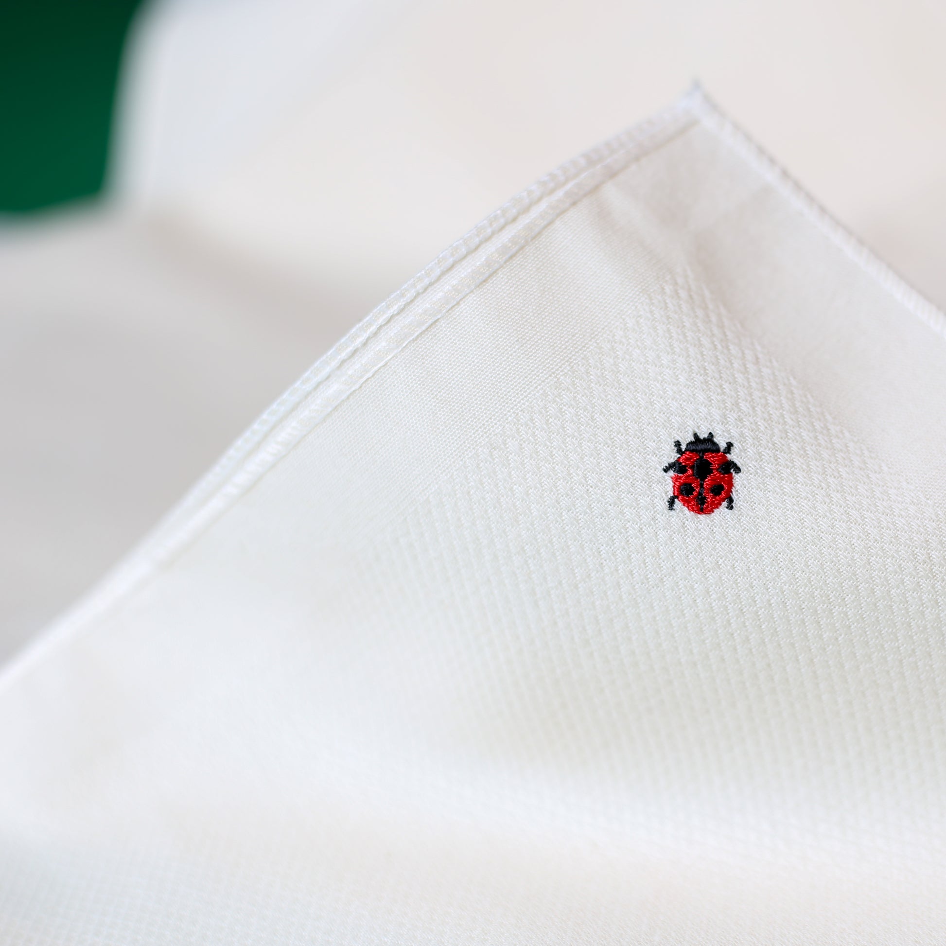 handkerchief organic cotton soft sustainable ladybug embroidery hanky gang