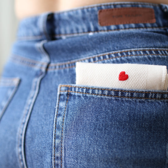 handkerchief organic cotton sustainable soft embroidery