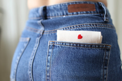 handkerchief organic cotton sustainable soft embroidery